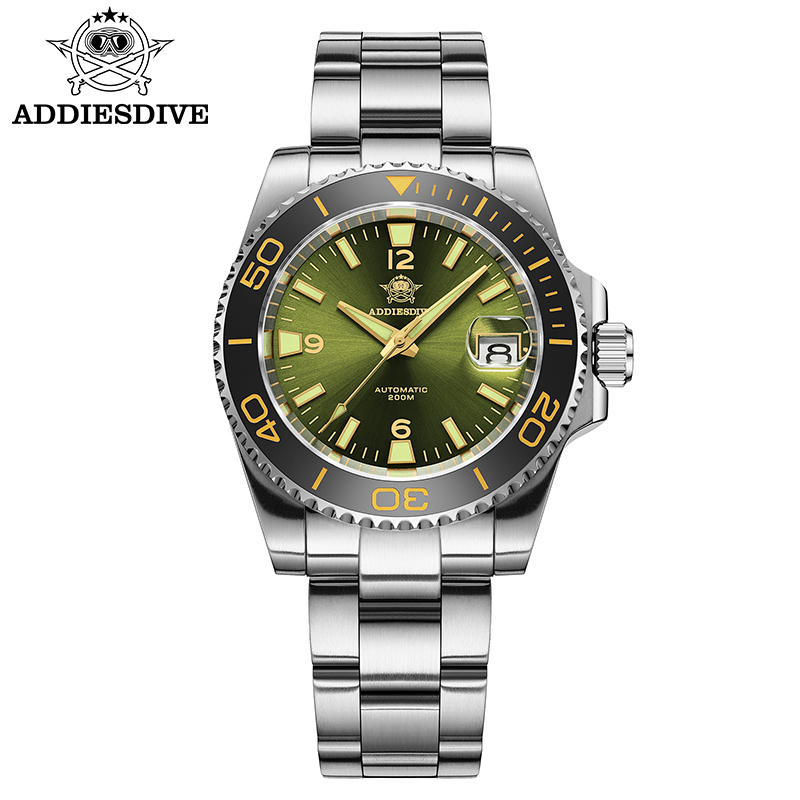 Stainless Bracelet Diver - ADDIESDIVE Nowy Zegarek Nurkowy Męski Prezent