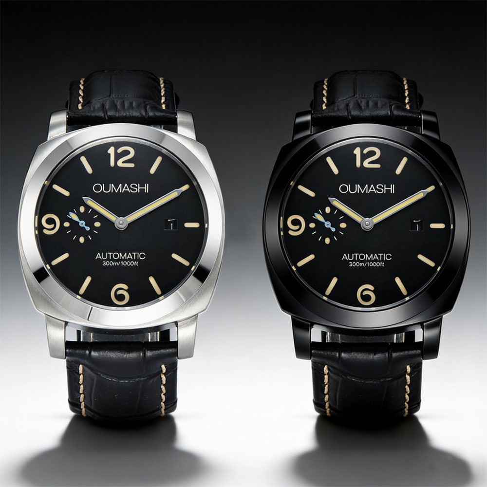Stainless Bracelet Diver - Zegarek męski 44mm, mechanizm Seagull ST2555,