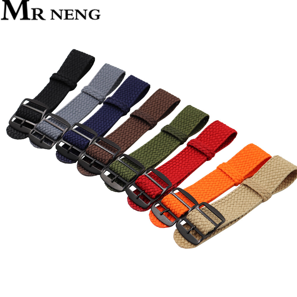 Perlon Strap Woven - 18mm 20mm 22mm jednokolorowy dla Perlon