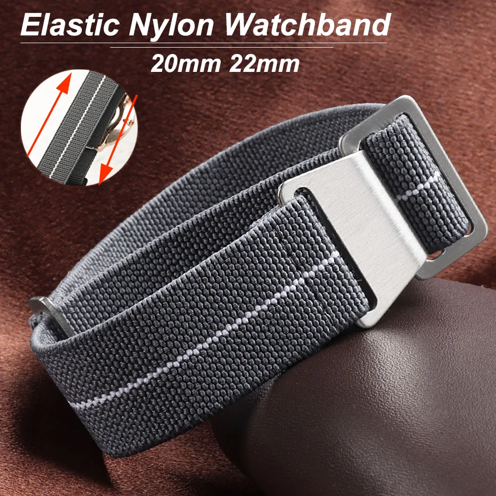 Parachute Strap Elastic - Elastyczny pasek do zegarka 60s francuskie