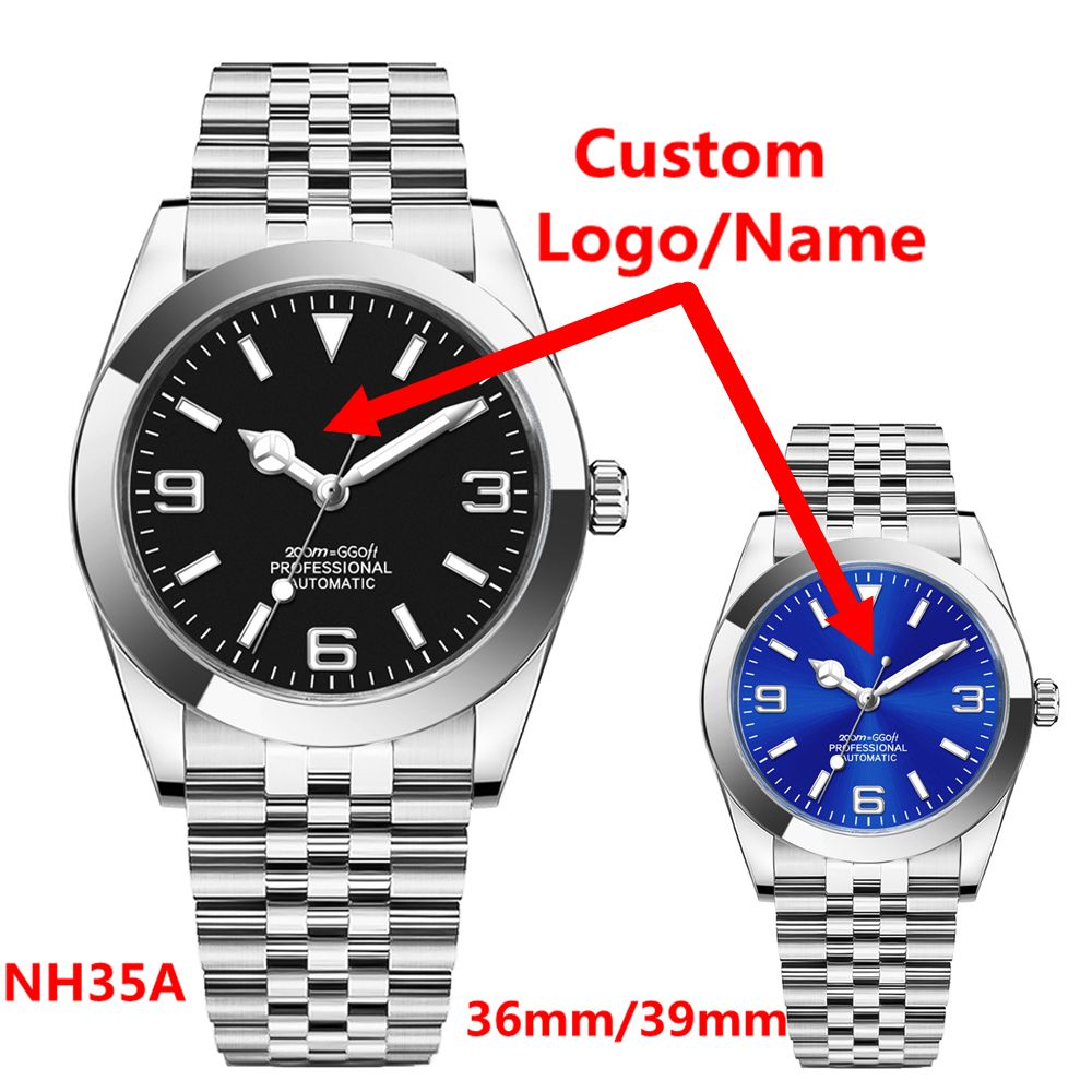 Stainless Bracelet Diver - Zegarek z własnym logo, luksusowy, NH35,
