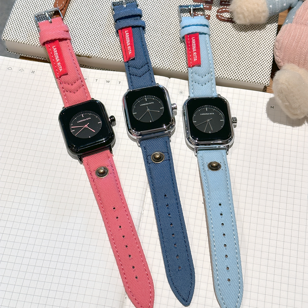 Nowy stylowy zegarek kwadratow – Canvas Strap Watch recenzja i cena