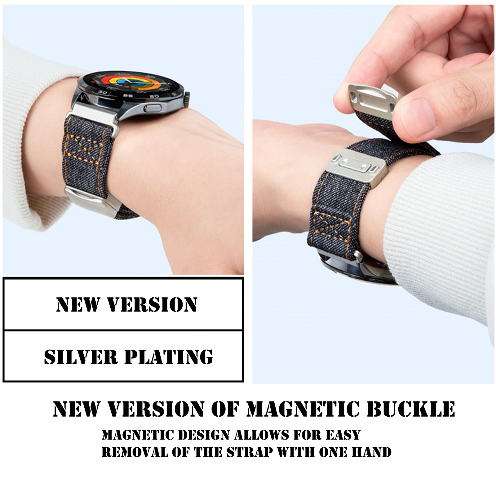 Magnetyczne paski do Amazfit F – Canvas Strap Watch recenzja i cena
