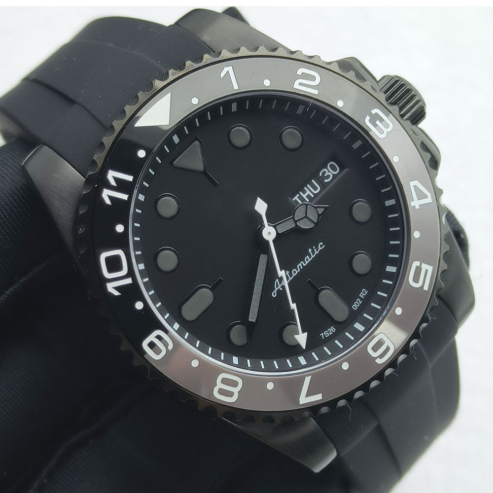 Zegarek męski 40MM NH36, czarn – Stainless Bracelet Diver recenzja i cena