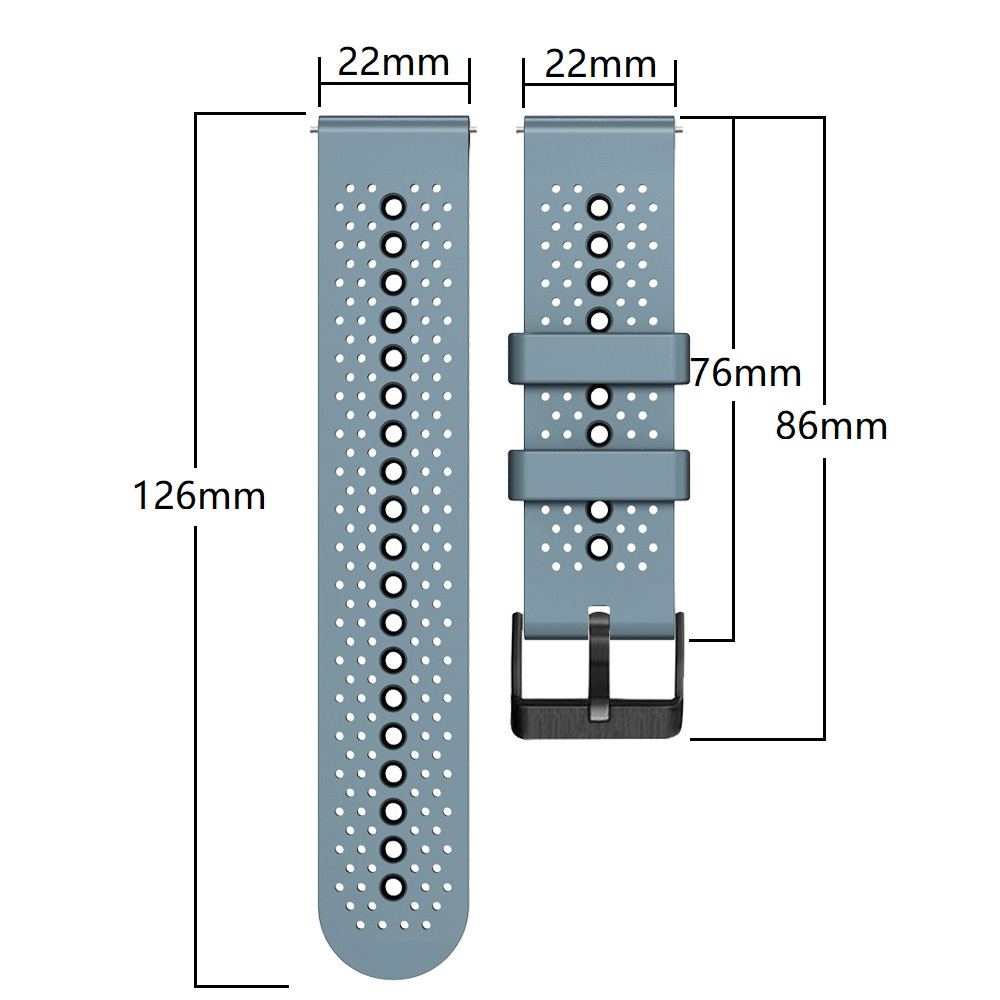 22mm silikonowy pasek do COROS – Silicone Watch Band 22Mm recenzja i cena