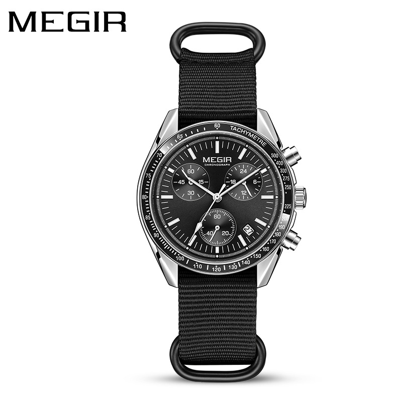 MEGIR 2247 Nowy Luksusowy Zega – Canvas Strap Watch recenzja i cena