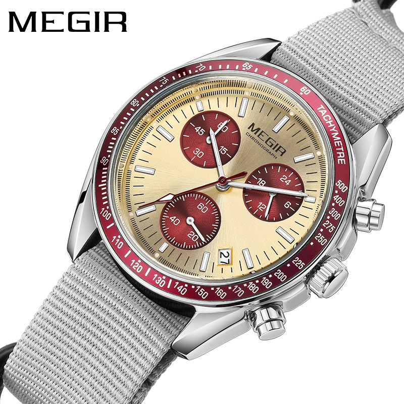 MEGIR 2247 Nowy Luksusowy Zega – Canvas Strap Watch recenzja i cena