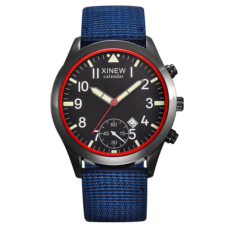 Zegarki XINEW 2020 moda męska  – Canvas Strap Watch recenzja i cena