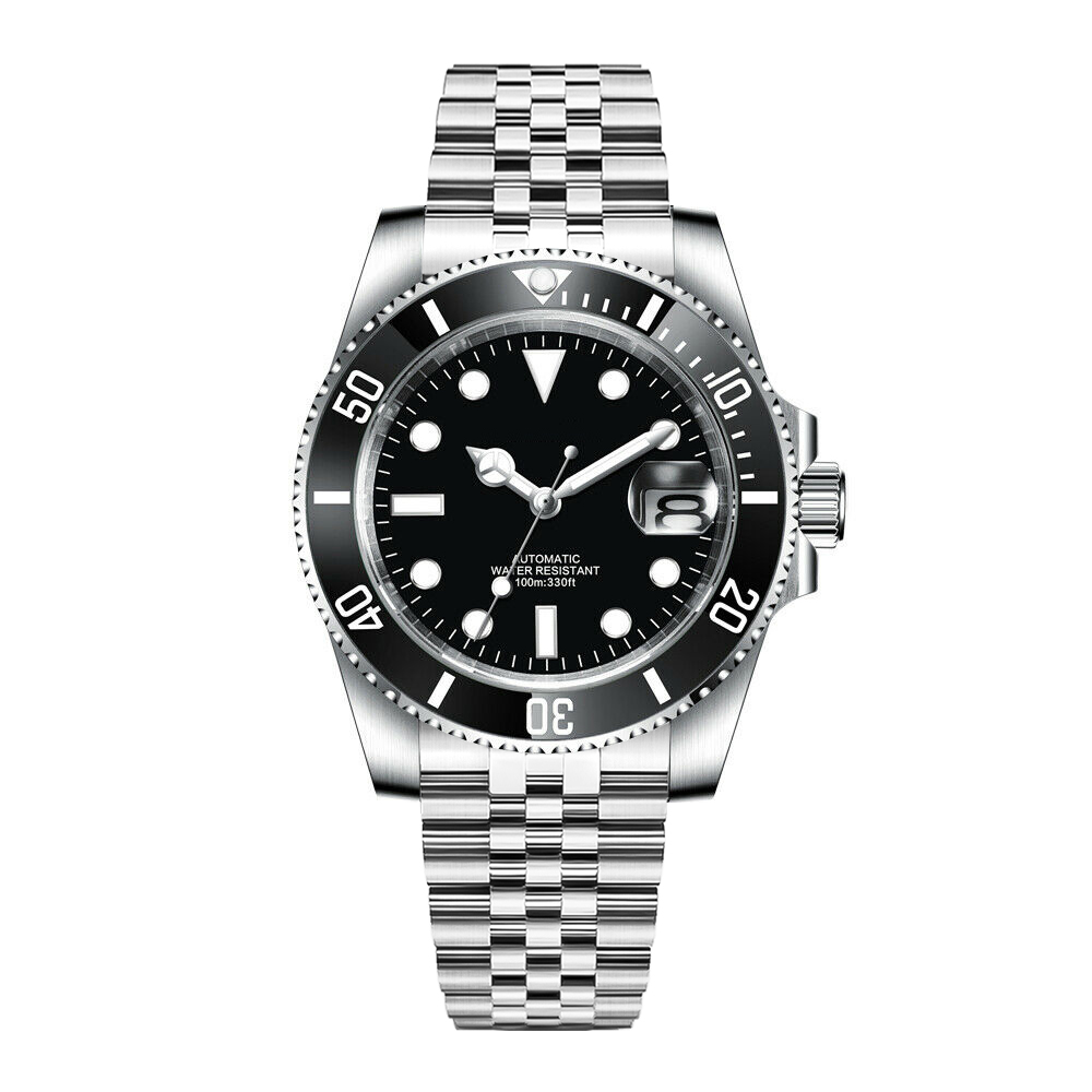 DIY Logo 40MM zegarek nurkowy  – Stainless Bracelet Diver recenzja i cena