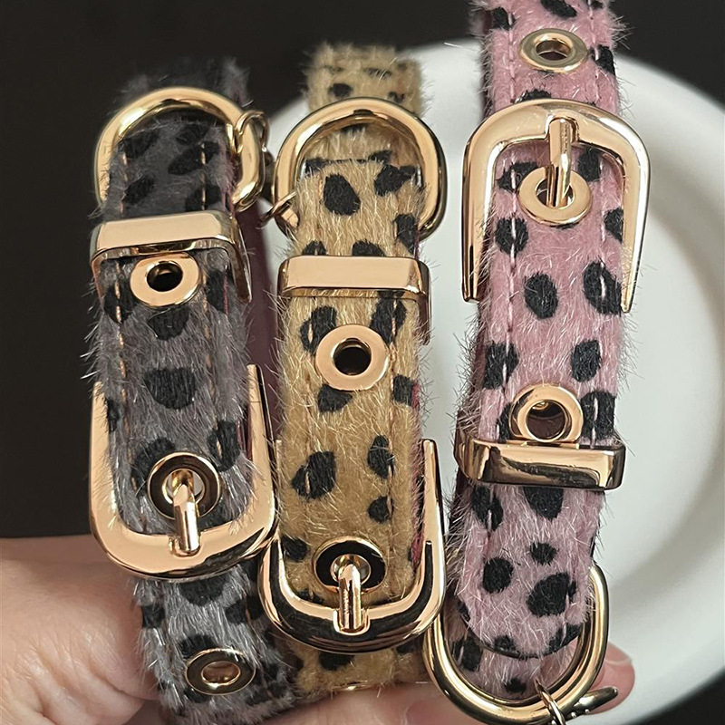 Obroża dla małego psa w panter – Leather Strap Quick Release recenzja i cena