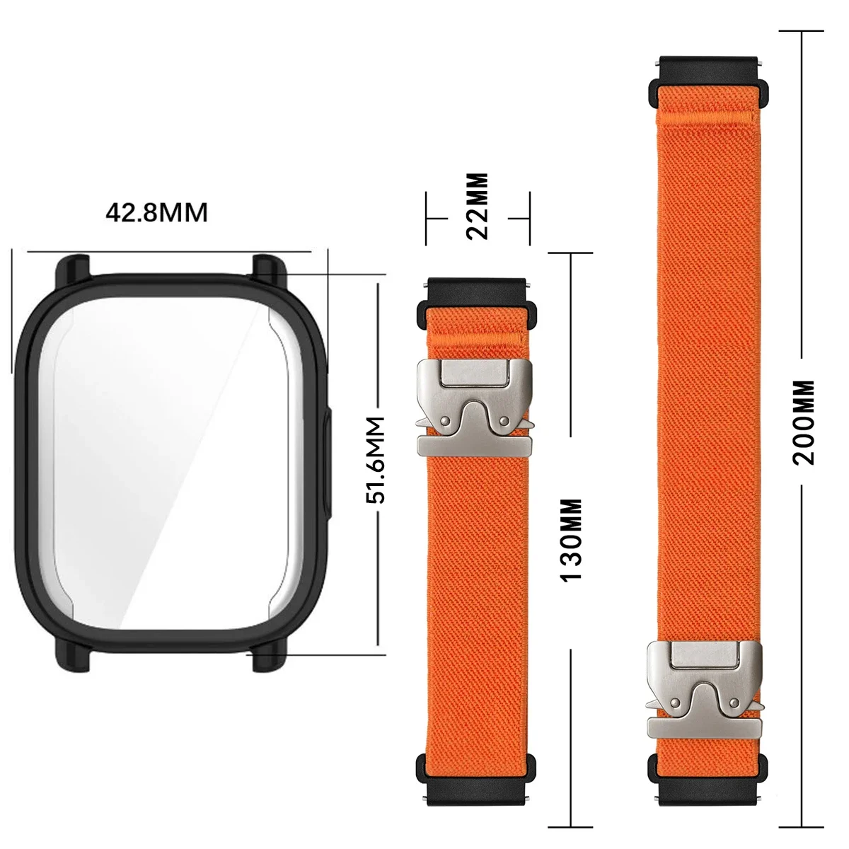 Nylonowe paski + etui TPU do R – Parachute Strap Elastic recenzja i cena