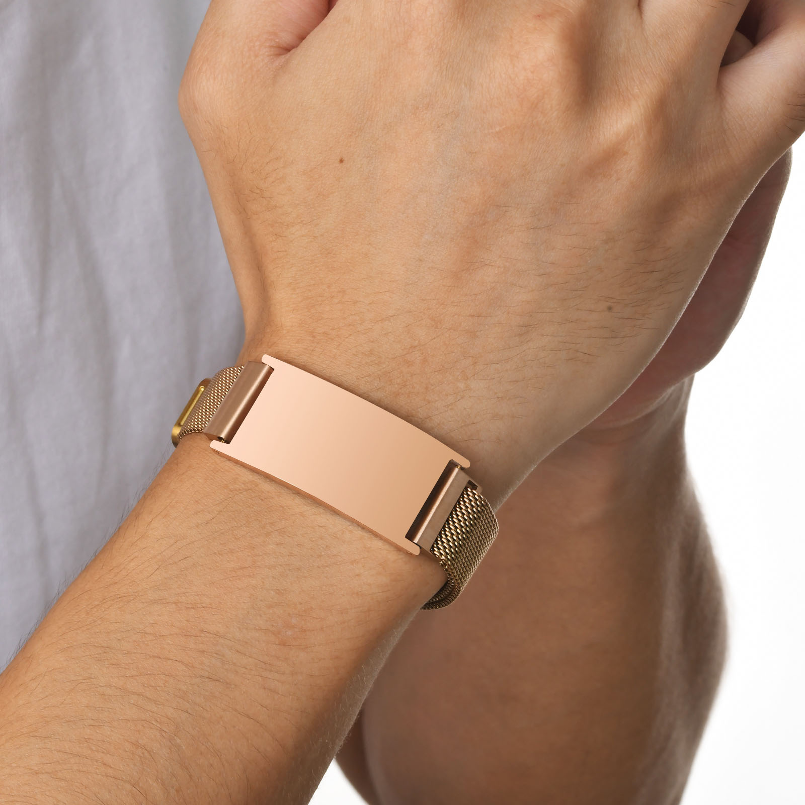 Masywne bransoletki z paskiem  – Mesh Strap Metal recenzja i cena