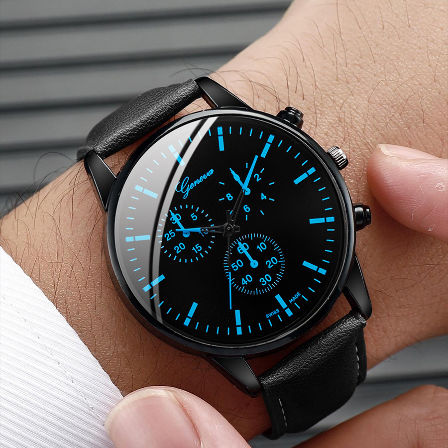 3 sztuk/zestaw męskie zegarki  – Leather Watch Band Men recenzja i cena