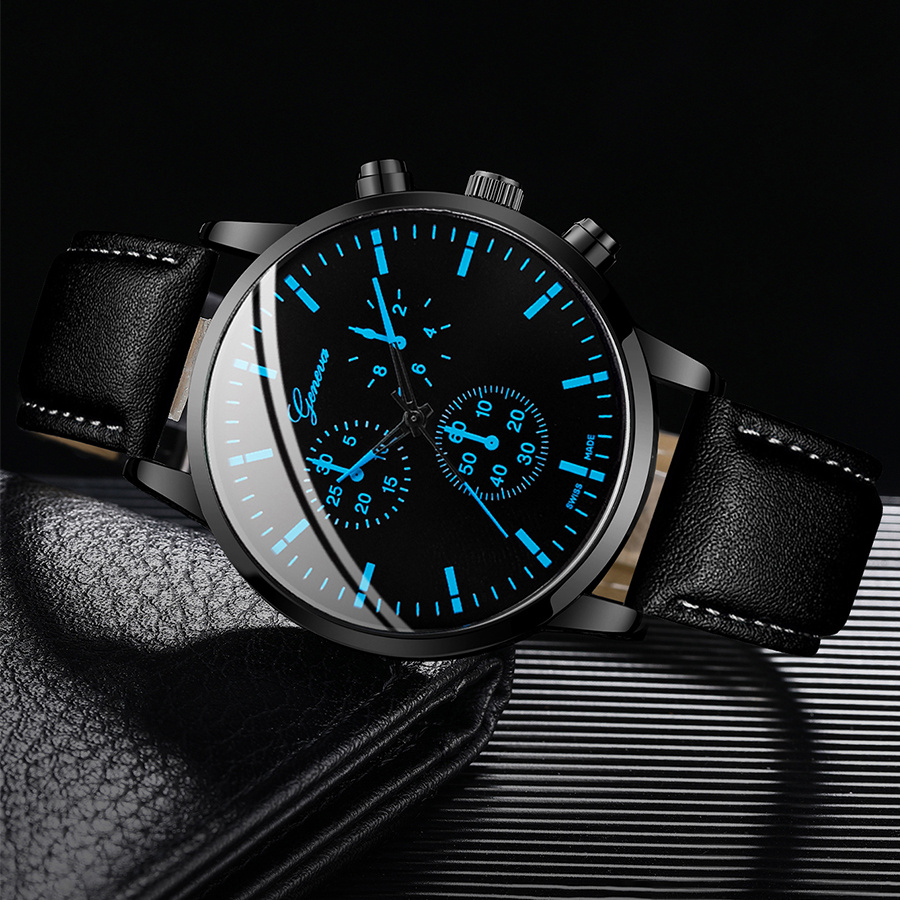 3 sztuk/zestaw męskie zegarki  – Leather Watch Band Men recenzja i cena