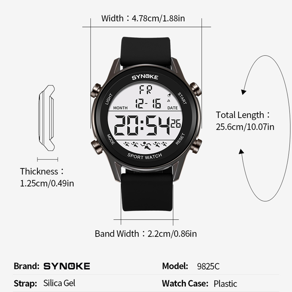 Cyfrowe zegarki męskie wodoodp – Rubber Strap Diver recenzja i cena