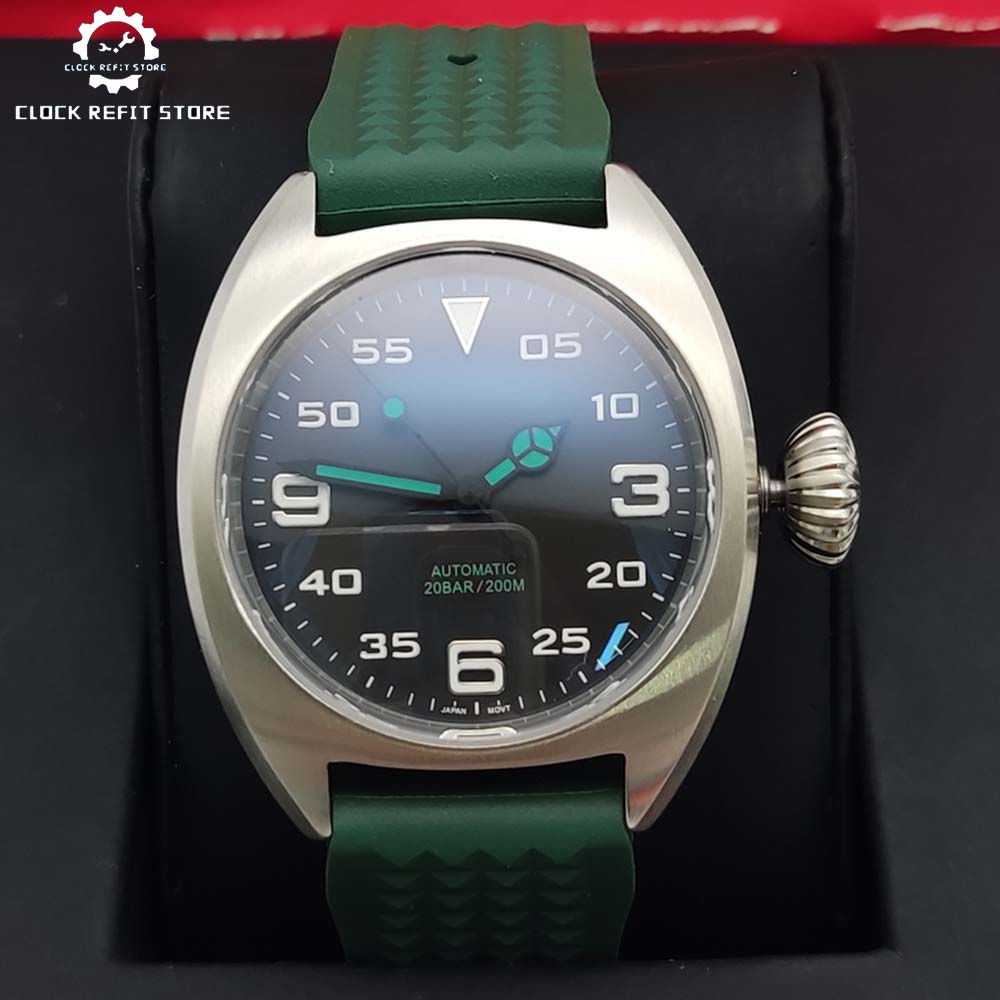 Zegarek modowy 36 mm z mechani – Rubber Strap Diver recenzja i cena