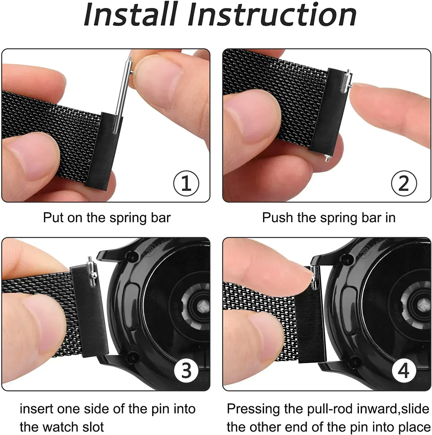 Pasek Milanese Loop 20mm 22mm  – Milanese Loop Magnetic recenzja i cena